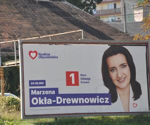 Kampania wyborcza w Kielcach. W śródmieściu najwięcej plakatów kandydatów do Sejmu i Senatu