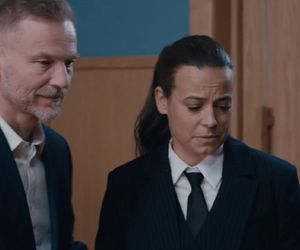 M jak miłość odc. 1872 po wakacjach. Magda (Anna Mucha), Andrzej Budzyński (Krystian Wieczorek)