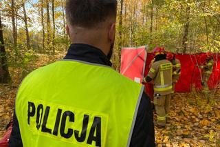 Katastrofa lotnicza w Kościelcu. Szybowiec spadł do lasu, nie żyją dwie osoby [ZDJĘCIA]