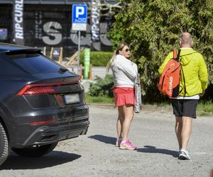 Katarzyna Niezgoda i ukochany rozgrzali kort! Spódniczka kusa, za to mimika na bogato