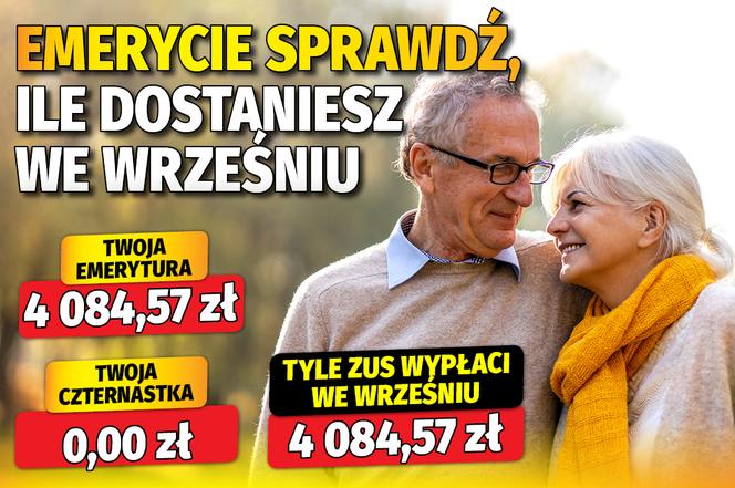 Emerycie sprawdź, ile dostaniesz we wrześniu