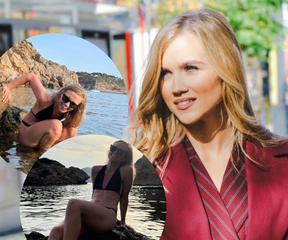 Agnieszka Kaczorowska niczym jaszczurka wygrzewa się na kamieniu. Te zdjęcia trzeba zobaczyć!