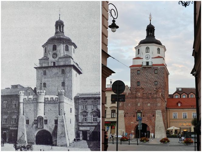 Brama Krakowska w Lublinie kiedyś i dziś