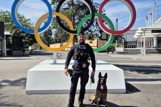 Bydgoski policjant i jego pies wylądowali w Paryżu! Czuwają nad bezpieczeństwem podczas Igrzysk Olimpijskich