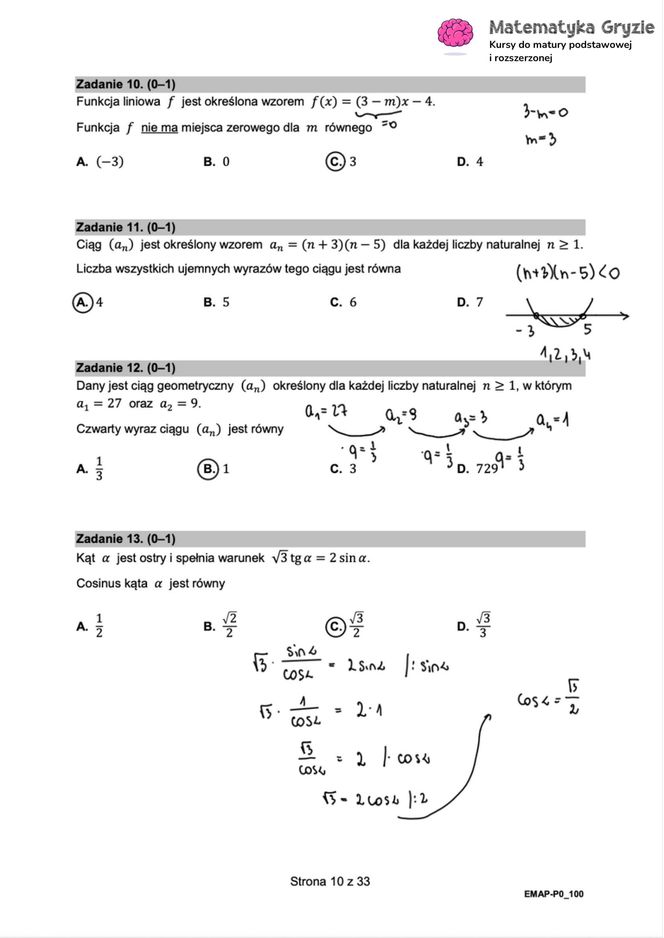 Matura 2025: matematyka 6.05.2025. Arkusze CKE i odpowiedzi. Poziom podstawowy 1 i 2 część [Formuła 2015]