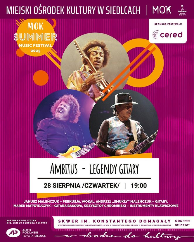 Koncert zespołu Ambitus pt. „Legendy gitary” już 28 sierpnia