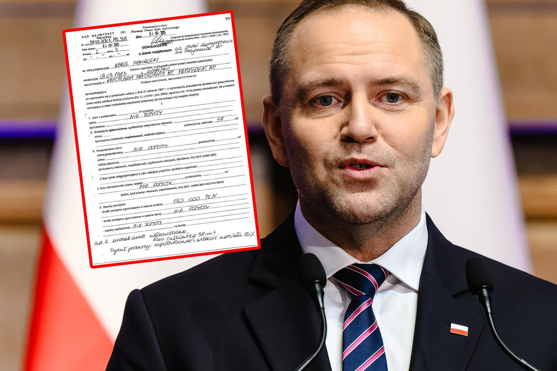 President Karol Nawrocki's property statement. Changes in real estate