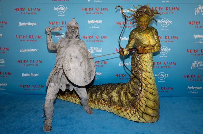 Heidi Klum jako Meduza na Halloween 2025