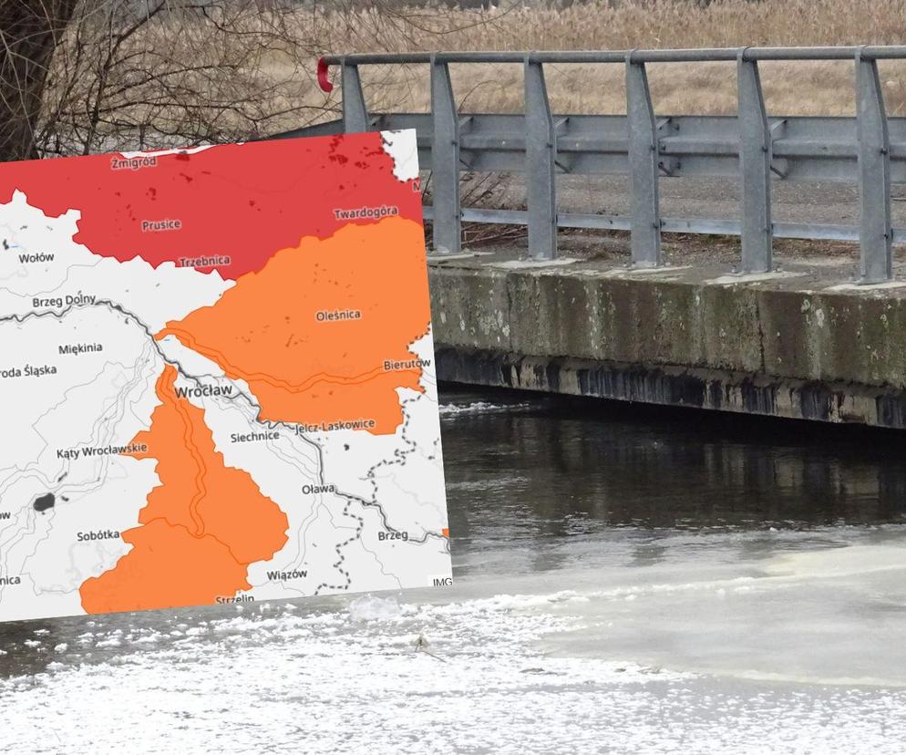 Alarm powodziowy pod Wrocławiem. Gwałtowne wzrosty poziomu wód na kilku rzekach