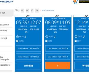 Bilety PKP Intercity droższe po Polsce niż do Niemiec.