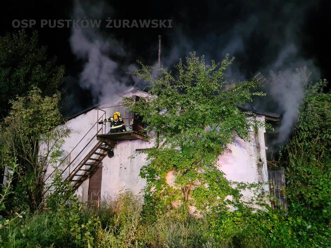 Pożar Cieszyce pod Wrocławiem 