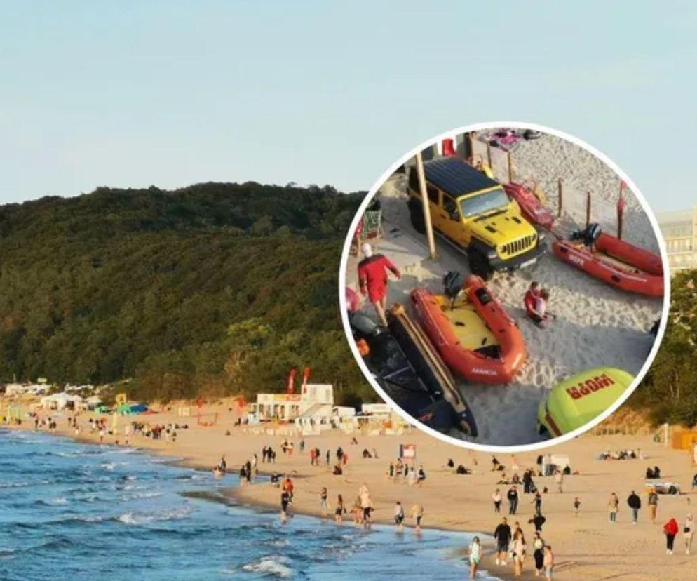 Wypadek na plaży w Międzyzdrojach