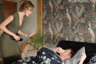 M jak miłość odc. 1785. Natalka (Dominika Suchecka), Bartek (Arkadiusz Smoleński)