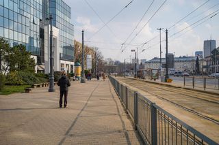 Plac Bankowy przed pracami remontowymi