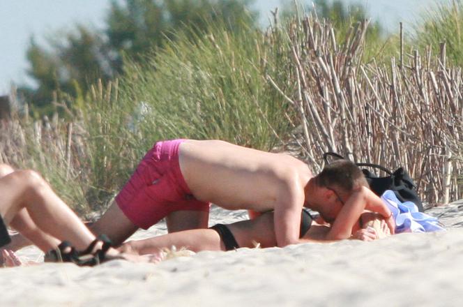 Joanna Racewicz na plaży