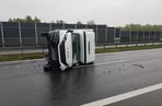 Kolizja na tarnowskim odcinku autostrady. Porsche nie dało rady ciężarówce