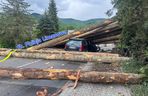 Wypadek w Laskowej w Małopolsce