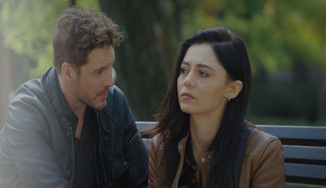 M jak miłość odc. 1884. Iza (Adriana Kalska), Marcin (Mikołaj Roznerski)