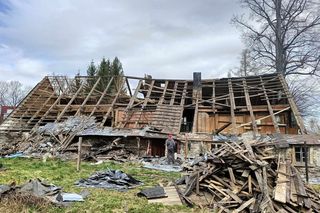 Remont budynku w Kopańcu