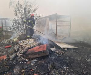 Gigantyczny pożar w Zabrzu. Paliły się niebezpieczne odpady