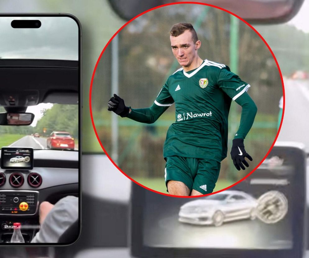 23-letni polski piłkarz pędził prawie 200 km/h w terenie zabudowanym! Wpadł przez kolegę