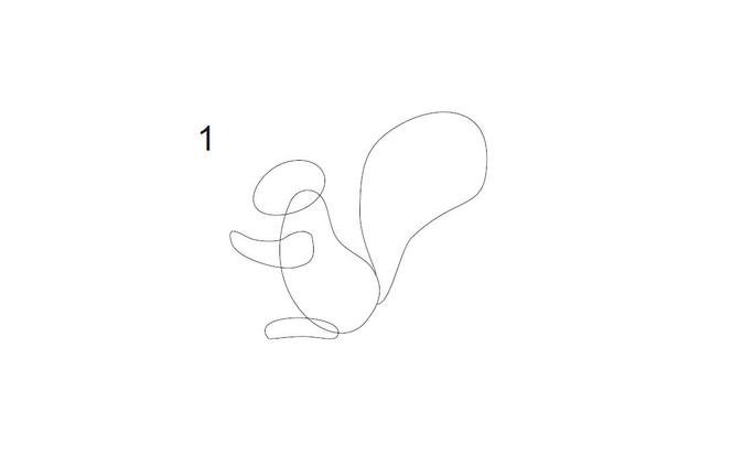 jak narysowac wiewiorke - krok 1