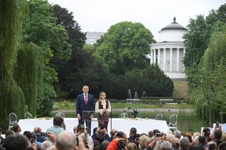 Marta Nawrocka na Narodowym Czytaniu