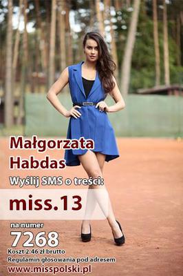 Wybory miss polski 2014 Małgorzata Habdas