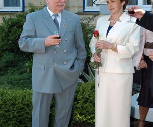 Lech Wałęsa z żoną Danutą, 2005r.