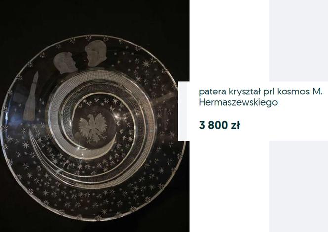 Ogłoszenie na OLX "Patera Kryształ PRL Kosmos M. Hermaszewskiego" wystawione przez użytkownika Kamil