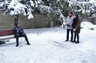 Barwy szczęścia odc. 2828. Kajtek (Jakub Dmochowski), Oliwka (Wiktoria Gąsiewska), Tomasz Kępski (Jakub Sokołowski)