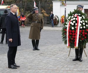 Prezydent złożył wieńce przed pomnikiem