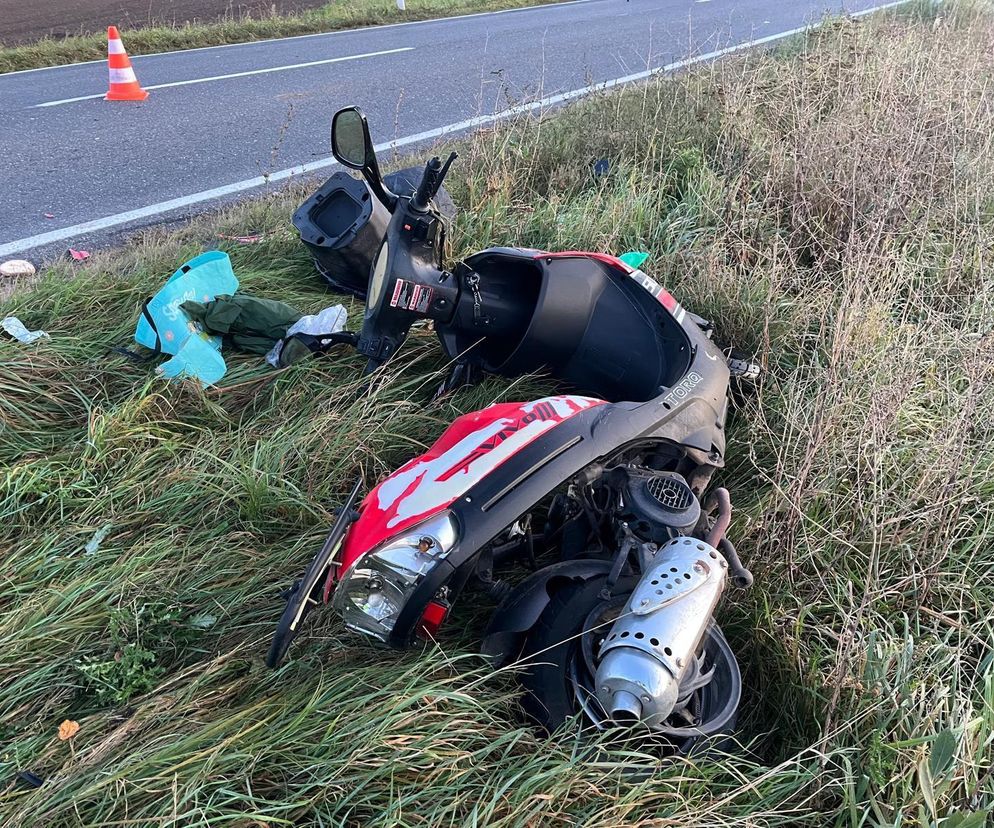 Kto kierował samochodem, który potrącił motorowerzystkę niedaleko Rawicza