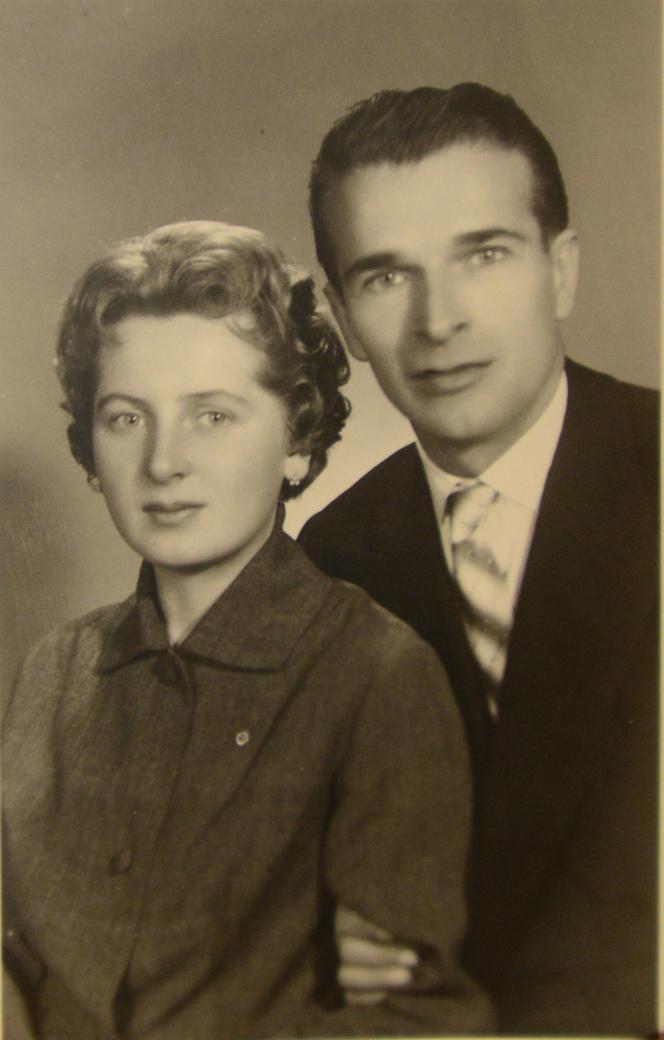 Czesław Kiszczak z żoną Marią Teresą