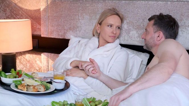 	M jak miłość odc. 1870. Dorota (Iwona Rejzner), Bartek (Arkadiusz Smoleński)