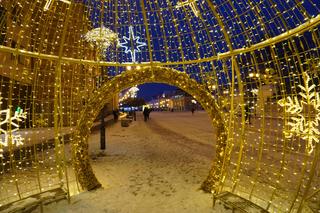 Świąteczne iluminacje w Białymstoku zachwycają! Ozdoby pojawiły się w całym mieście