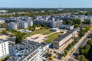 Nowe osiedla na pograniczu Kamionka i Grochowa w Warszawie