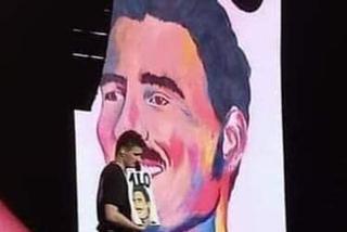 Portret Dawida Podsiadły namalowała Natalia Czernecka