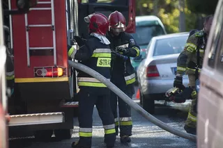 Małopolska: pożar 5 budynków, na miejscu pracowało 12 zastępów straży pożarnej [ZDJĘCIA, WIDEO]