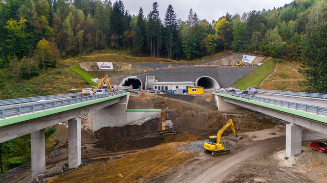 Budowa S1 Przybędza - Milówka, październik 2024