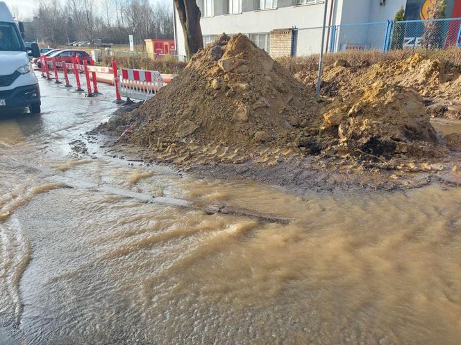 Awaria magistrali wodociągowej w Starachowicach