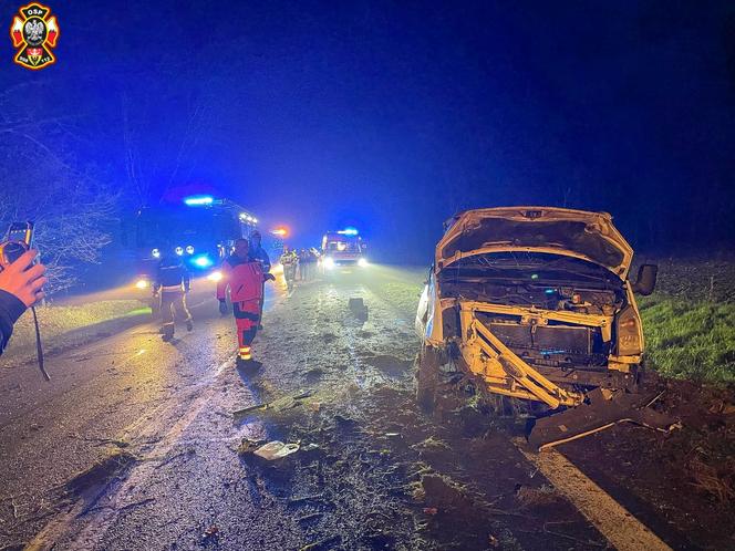 Dramatyczny wypadek w Sokołowicach. Cud, że nikt nie zginął