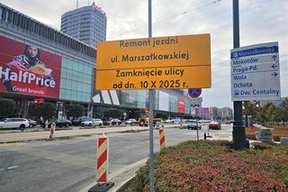 Prace na Marszałkowskiej