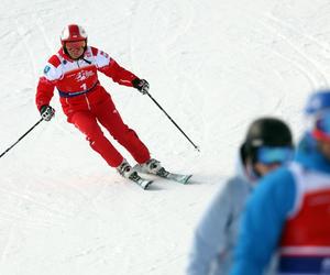 Prezydent Andrzej Duda na nartach w Zakopanem. Otworzył charytatywny slalom na Kasprowym Wierchu