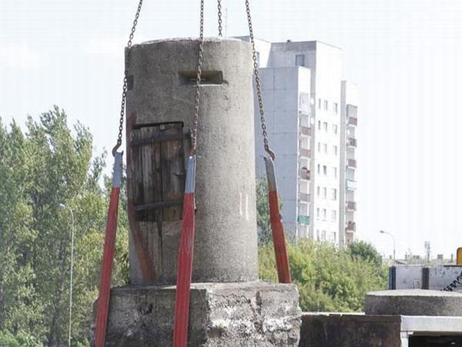 Poniemiecki bunkier na budowie dworca Łódź Fabryczna