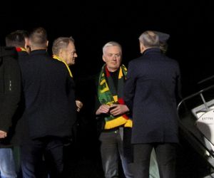 Taki humor miał Donald Tusk po meczu Litwa - Polska