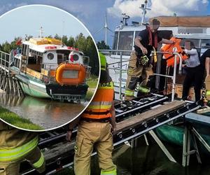 Poważny incydent na Kanale Elbląskim. Konieczna była ewakuacja pasażerów statku