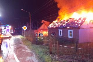 Pożar domu w Majkowie w powiecie skarżyskim