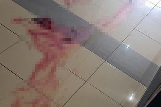 Jelcz-Laskowice. Mężczyzna ciągnie za włosy swoją półnagą partnerkę. Na zdjęciach widać też krew.