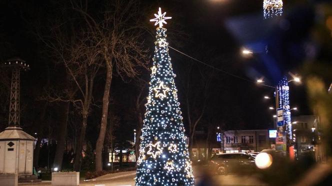 Świąteczne iluminacje Busko Zdrój